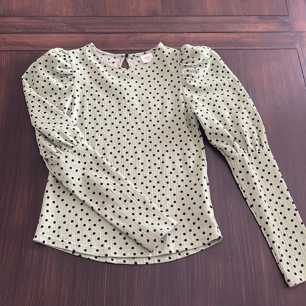Zara polka dots top